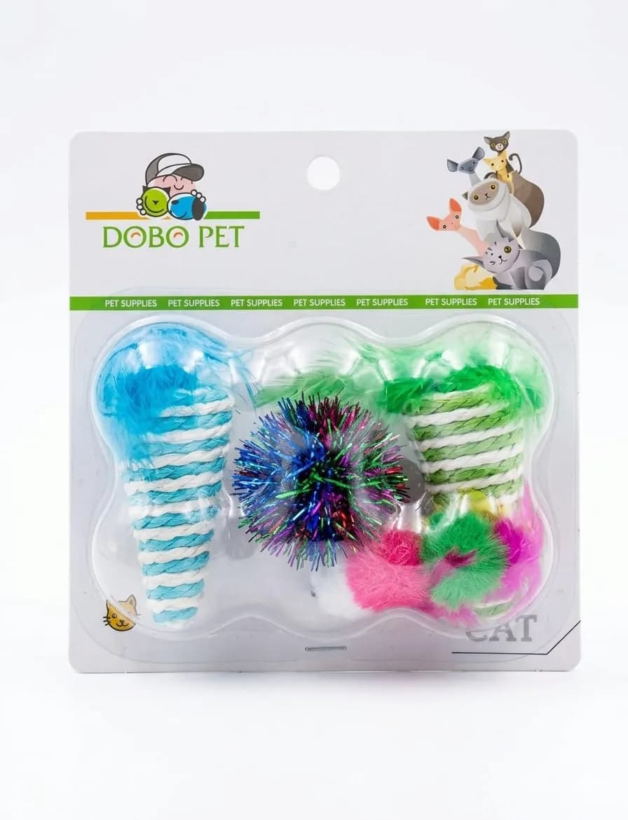 Dobo Pet 3-Piece Interactive Cat Toy Set
