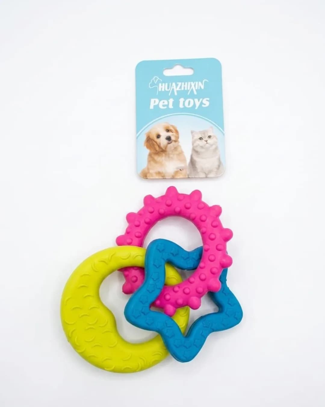 Colorful Triple-Link Teething Rings